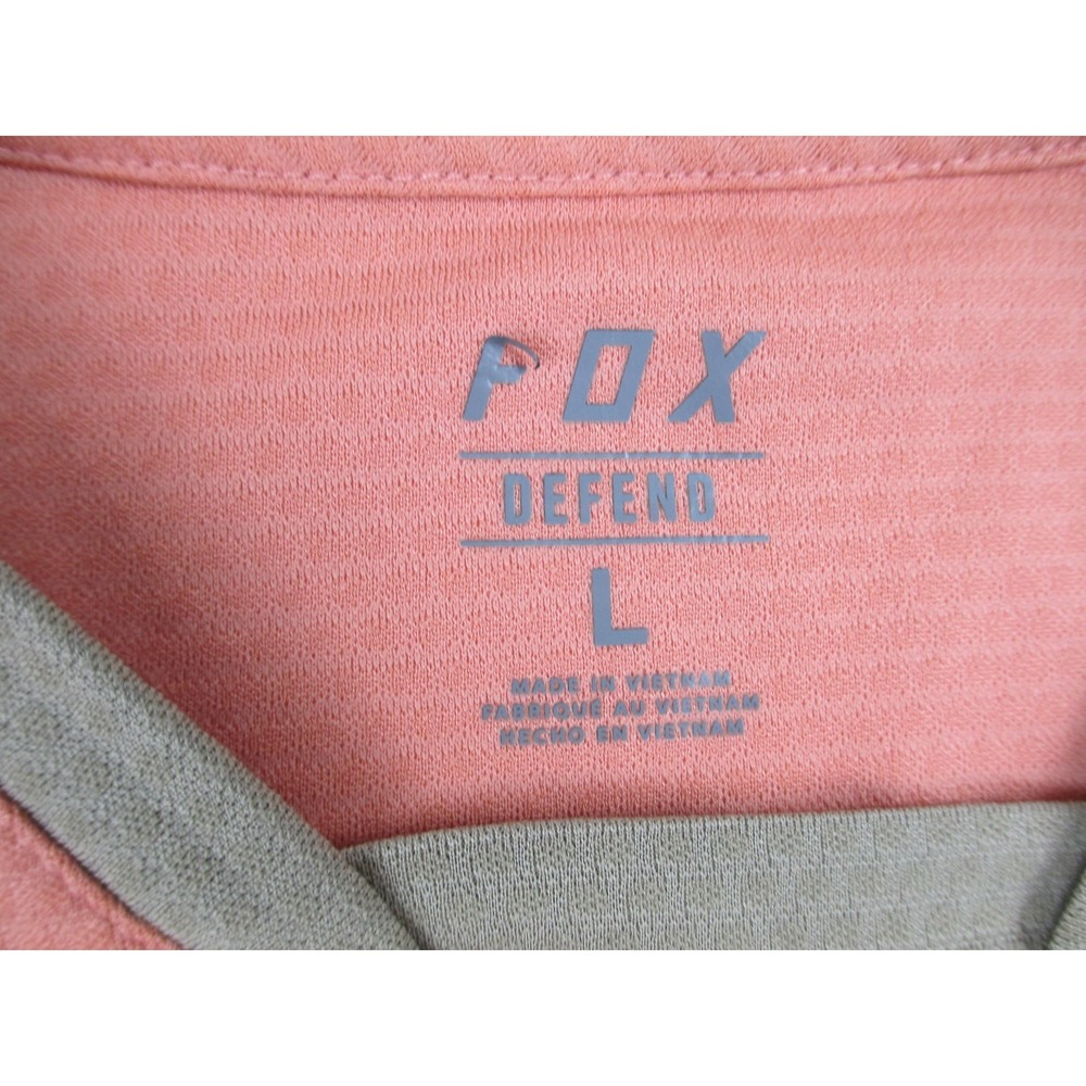 Fox Shirt Womens Large Pink Lightweight Motorcross Defend Jersey Long Sleeve* - Picture 11 of 11